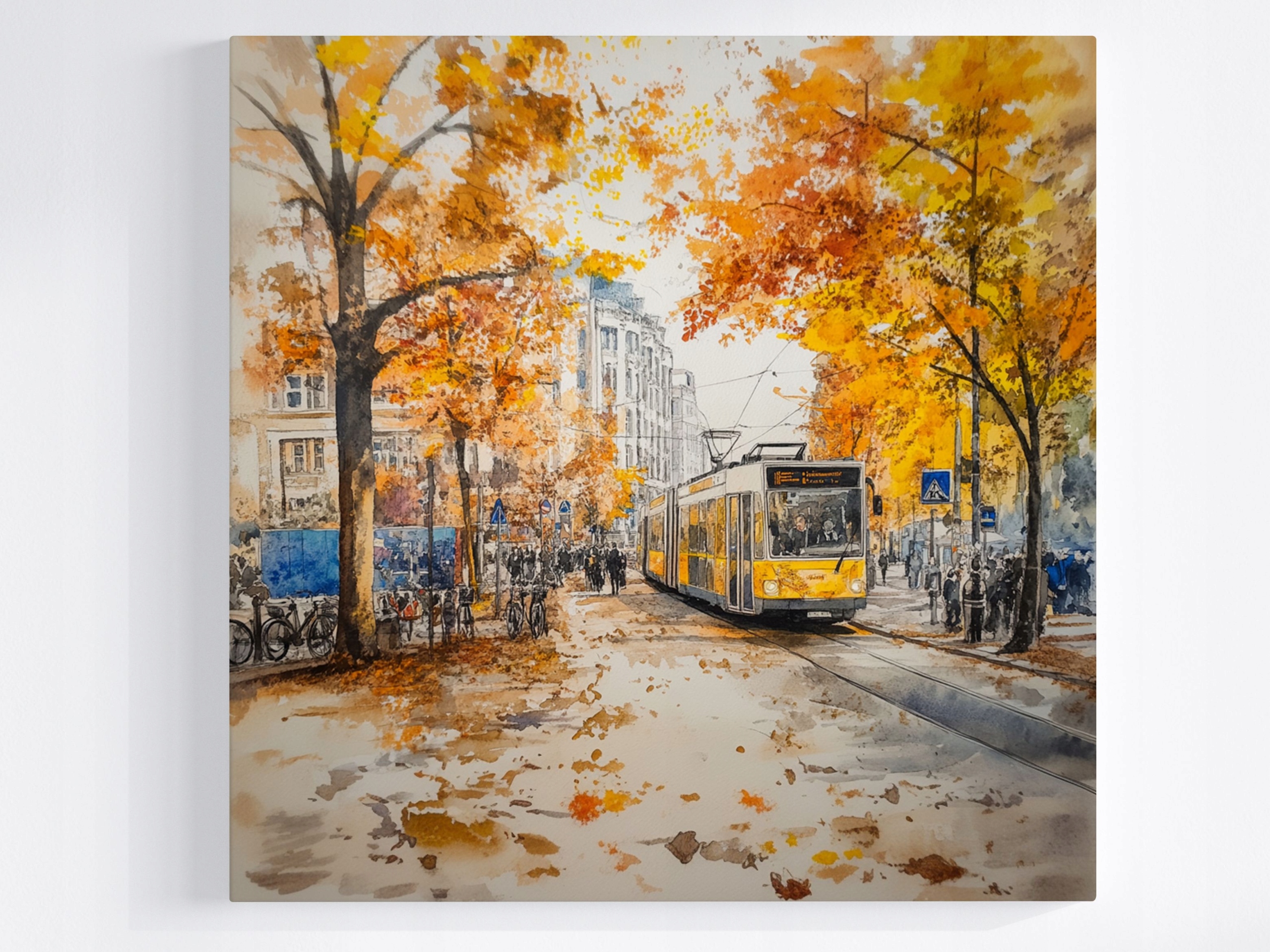 Obraz Na Plátně Canvas Město Berlín Doprava Komunikace Tramvaj 80x80