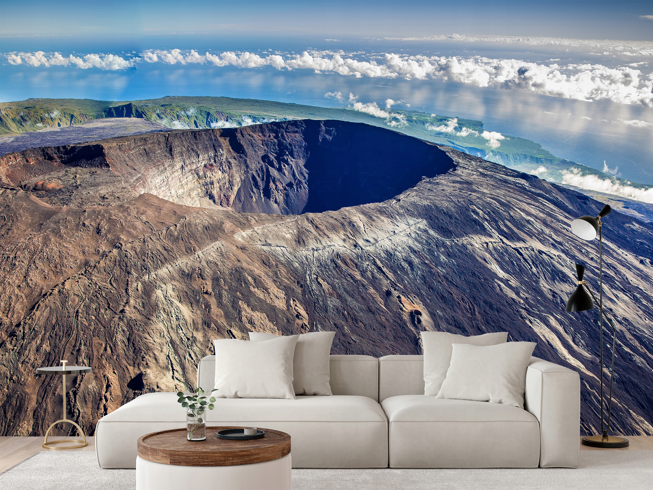 Fototapeta Krater Wulkanu Na Ostrove Réunion Afrika 400 x 280 cm