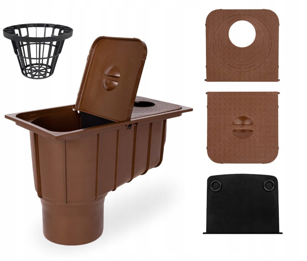 

Studzienka rynny brąz osadnik rynnowy czyszczak