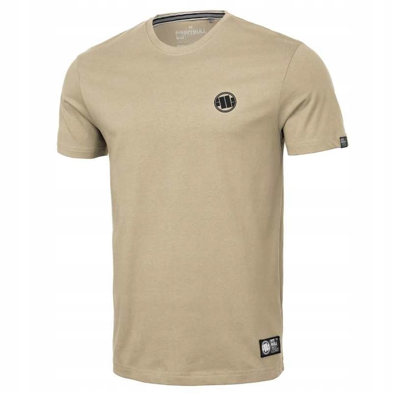 Koszulka Pit Bull Small Logo 25 regular beżowa piaskowa XL