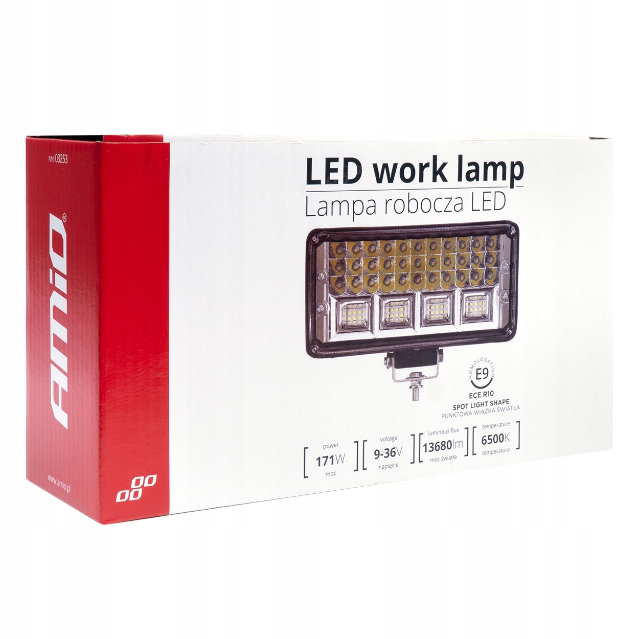 LAMPA ROBOCZA LED SZPERACZ 171W 12/24 Producent części Amio