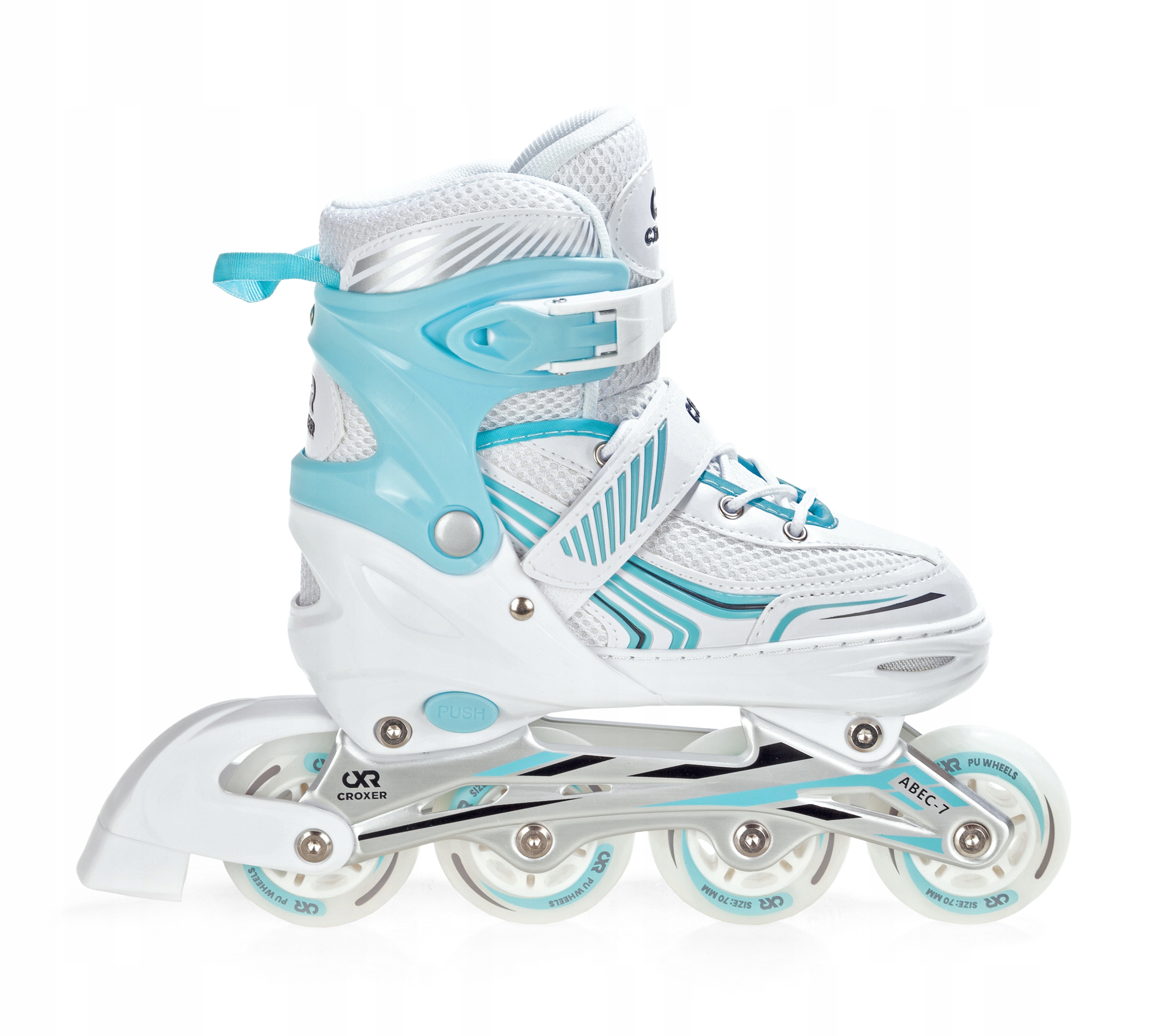 Rolki-Wrotki Regulowane 3w1 Croxer Optima White/Mint 39-42 Marka Croxer