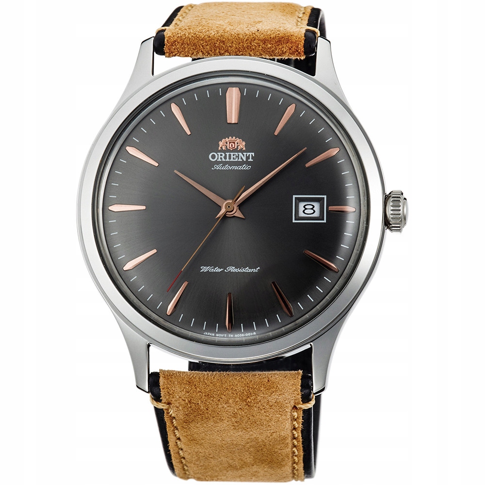 Pánské Hodinky Orient FAC08003A0 s hnědým řemínkem