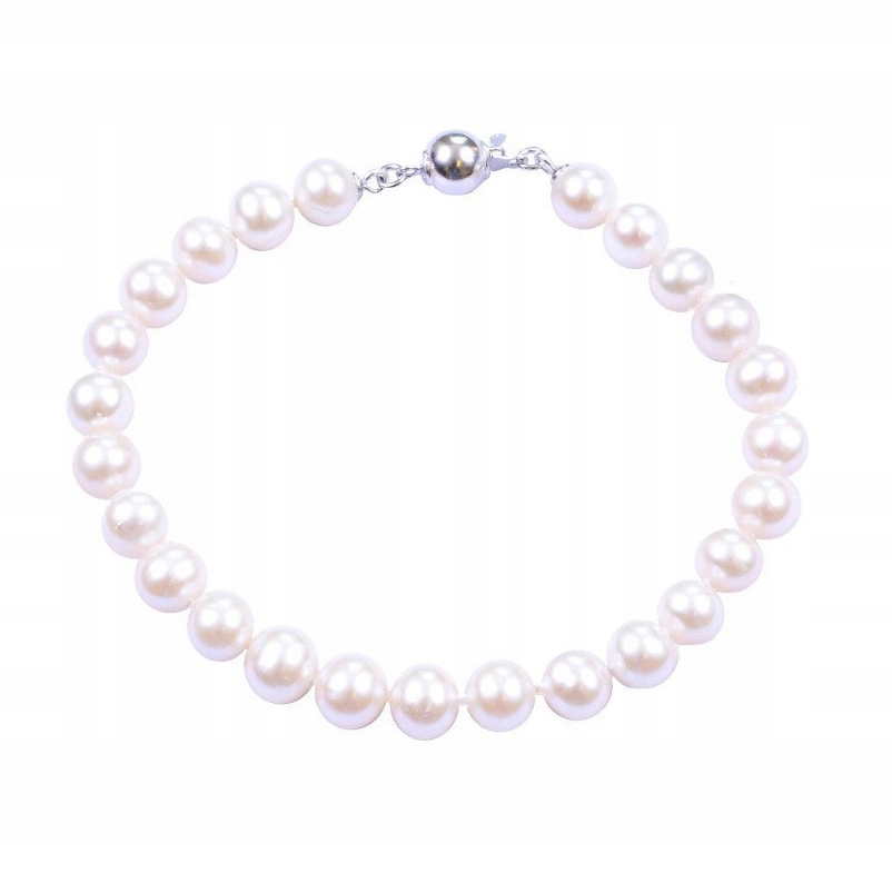Klasický Bílý Náramek Z Pravých Perel
