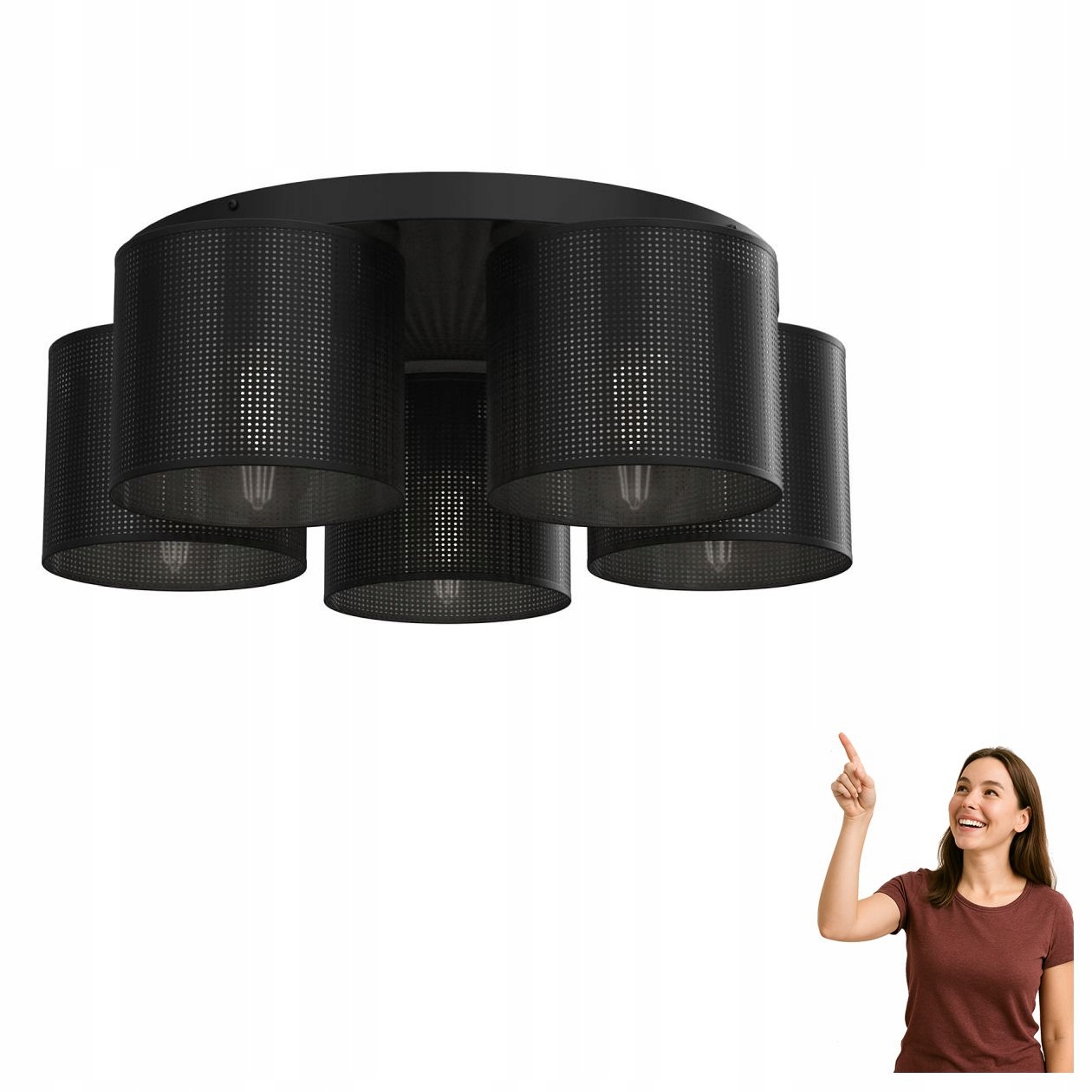 Prelamovaná stropná lampa Loft Shade 5235 Luminex