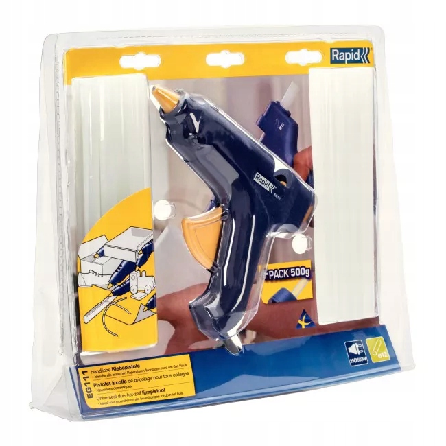 Pistolet klejowy Rapid Eg 111 + klej 500 g Średnica wkładu (mm) 11