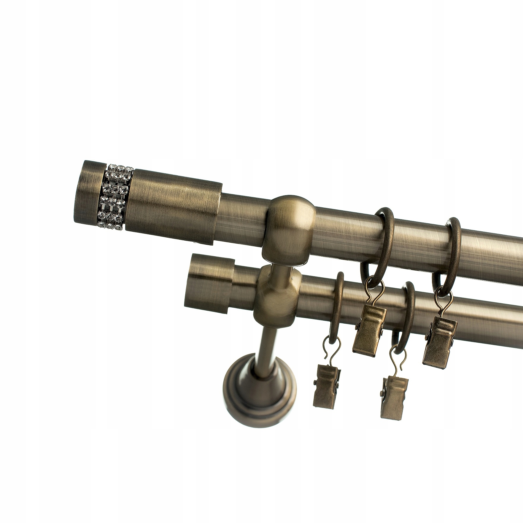 

Karnisz Podwójny Złoty Antyk 19+19mm 100cm Wzory