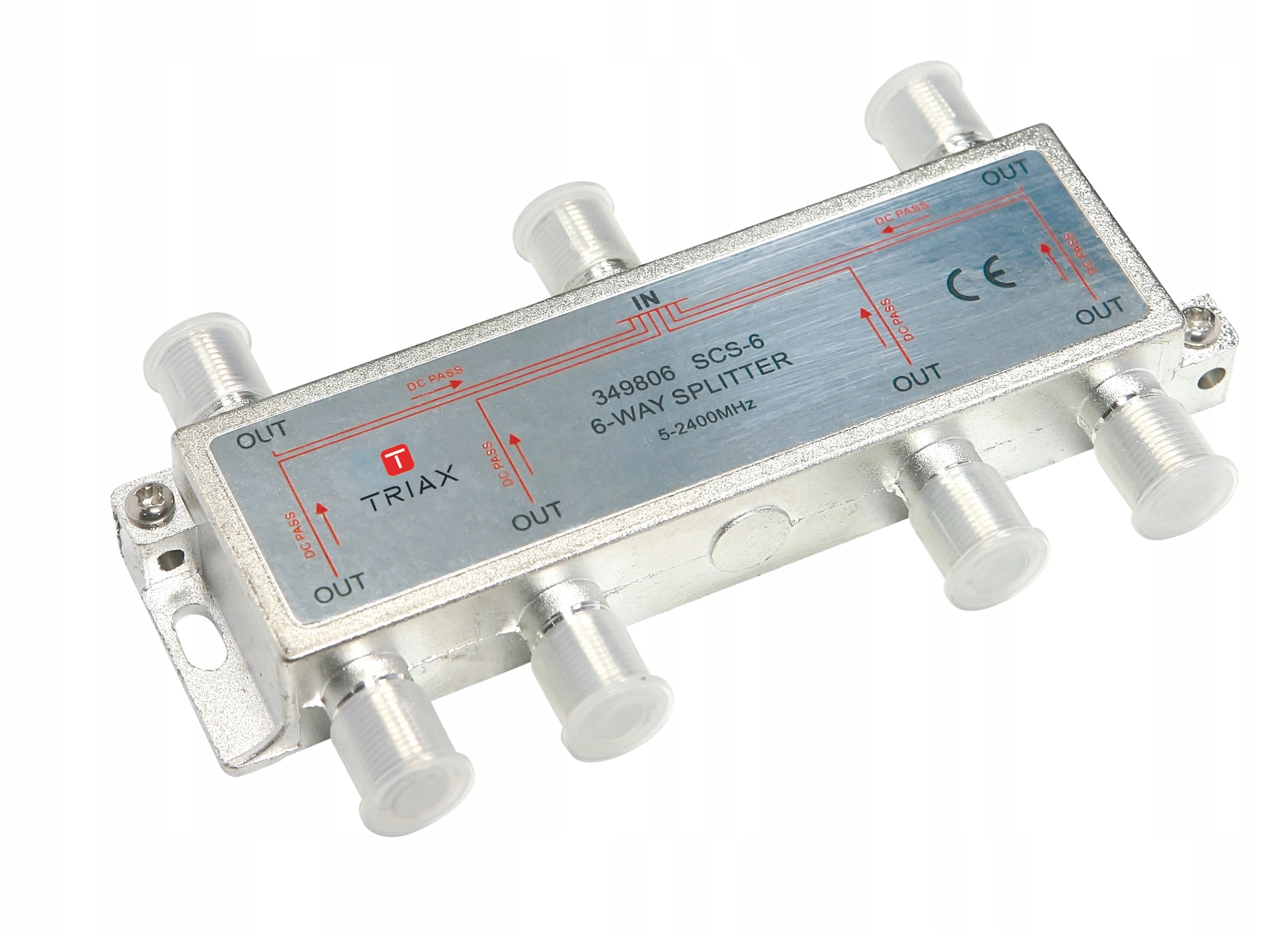 

Spliter Rozgałęźnik Rtv Sat 1x6 Triax SCS-6