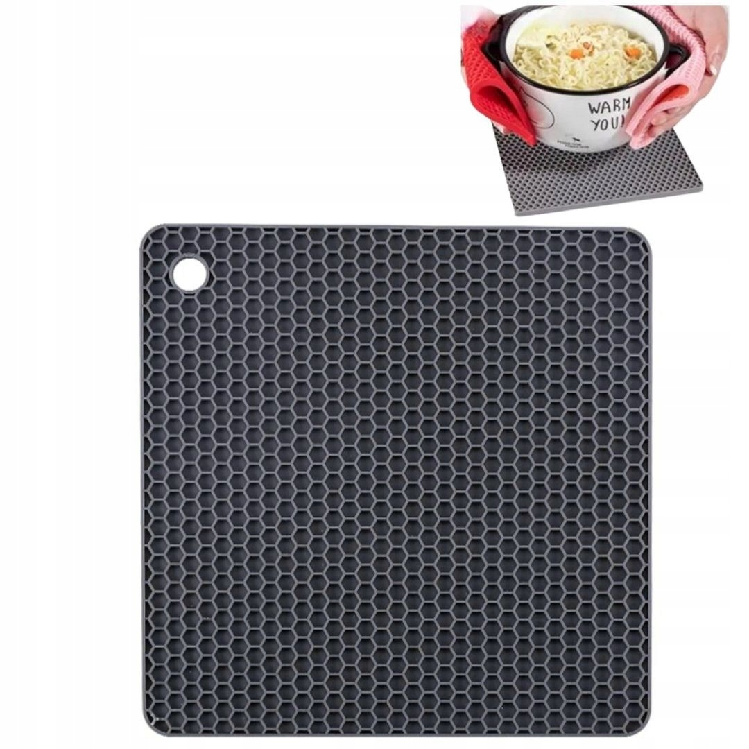 PODKŁADKA PODSTAWKA MATA SILIKONOWA POD GARNEK PATELNIĘ 500P