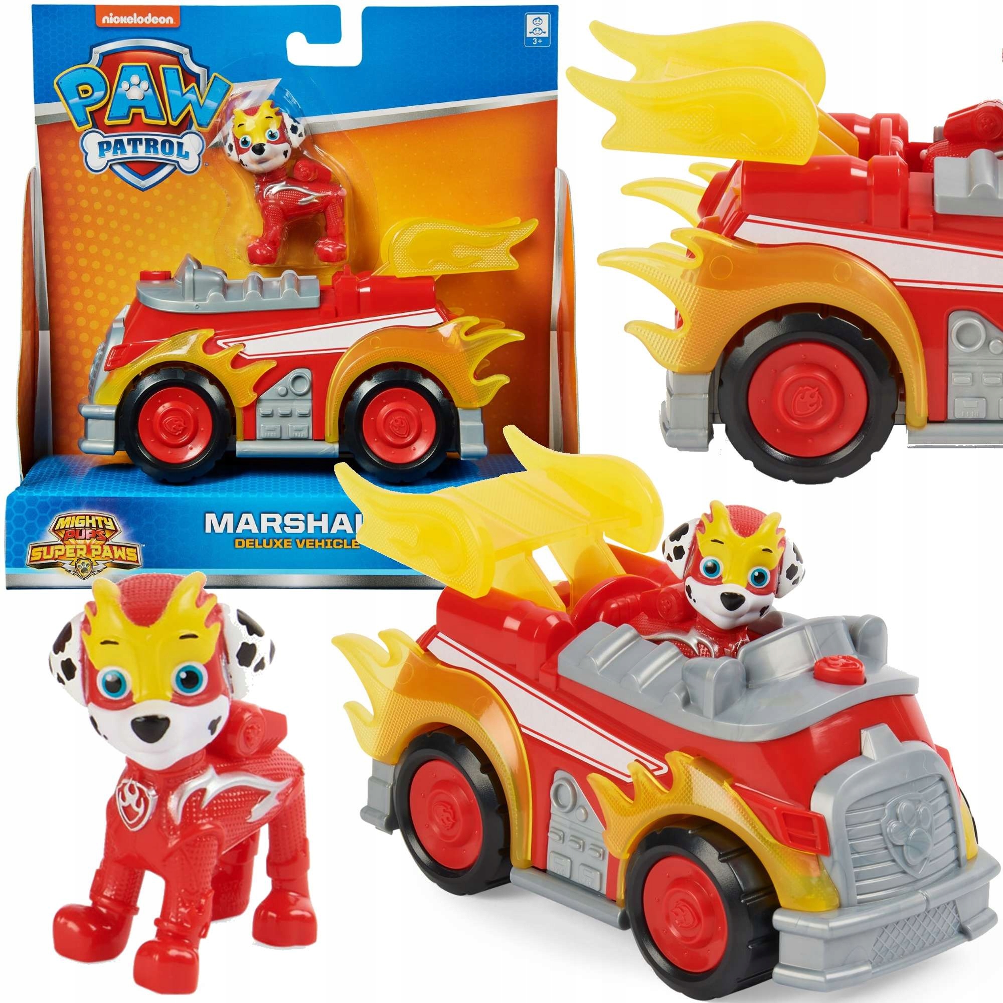 

Psi Patrol Marshall Figurka Pojazd Mighty Pups