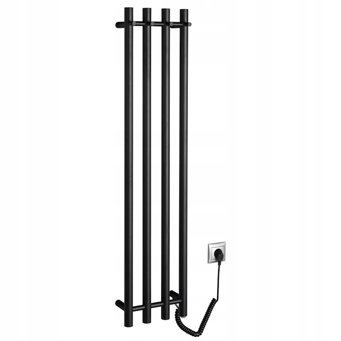 Papinado elektrická sušička na uteráky, 263 x 1200 mm, 85 W, čierna matná ER35