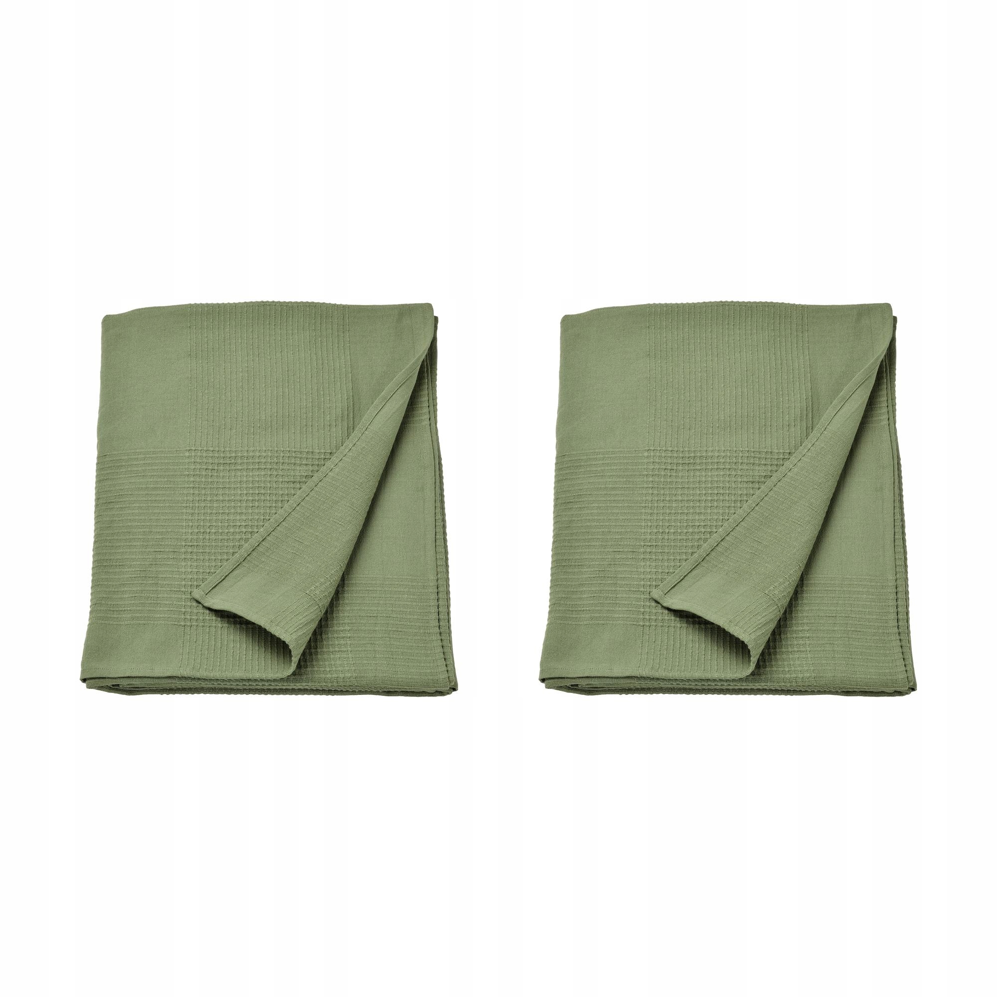 2 ks Přehoz Indira Šedozelená 150 x 250 cm 100% Bavlna