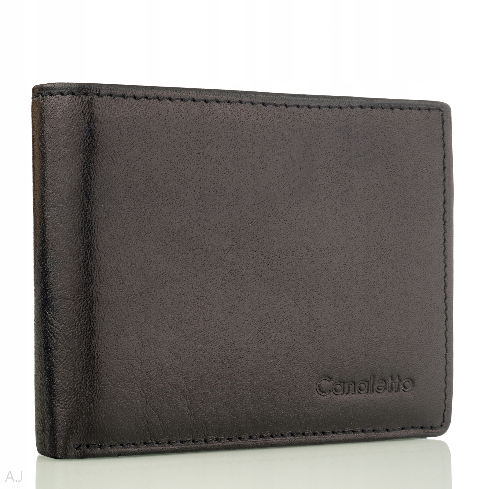 Pánská kožená peněženka elegantní Rfid proti krádeži, pevná, canaletto