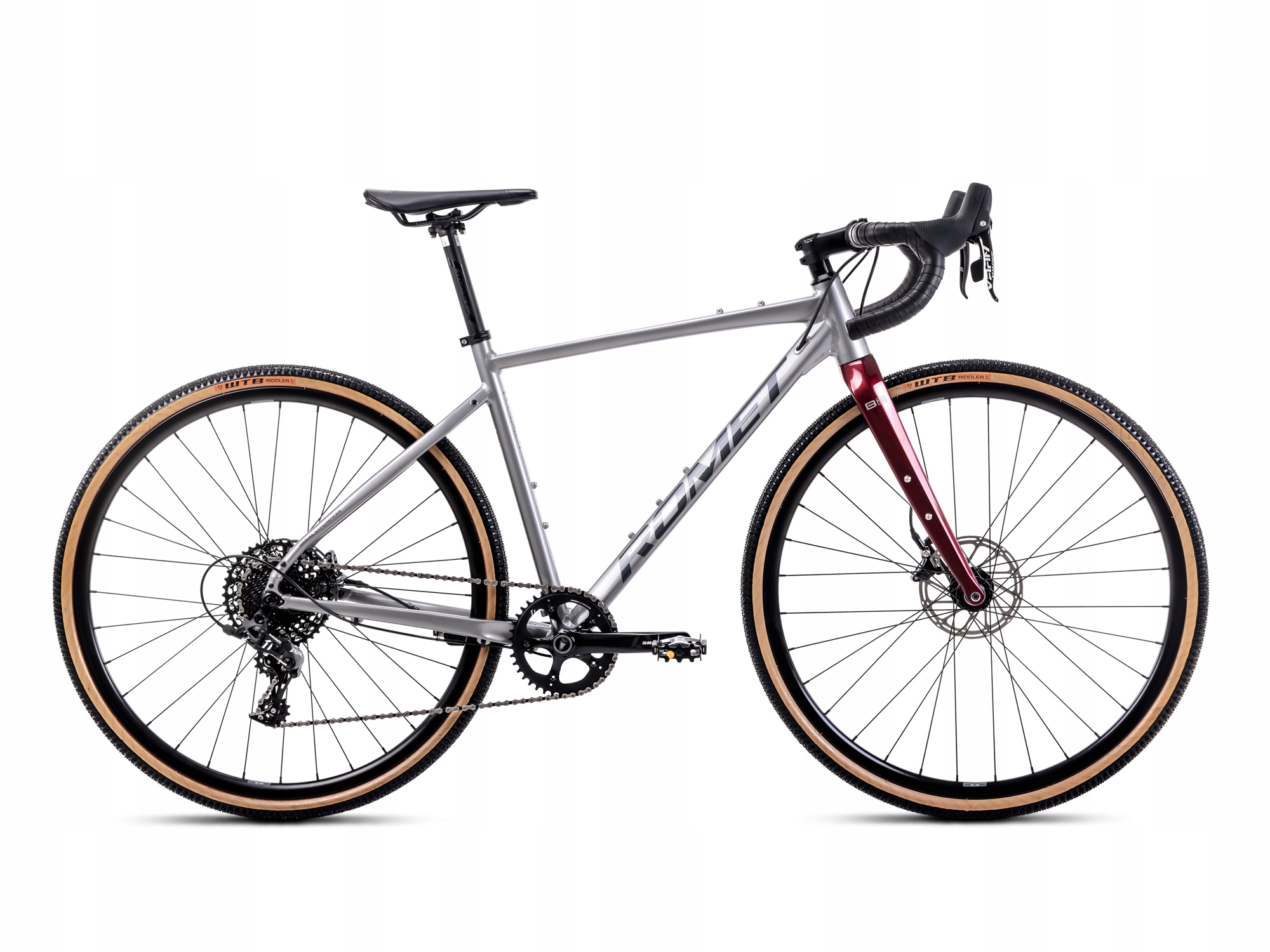 Rower Romet Boreas 2 28" 2025 jasnografitowy bordowy 56 cm