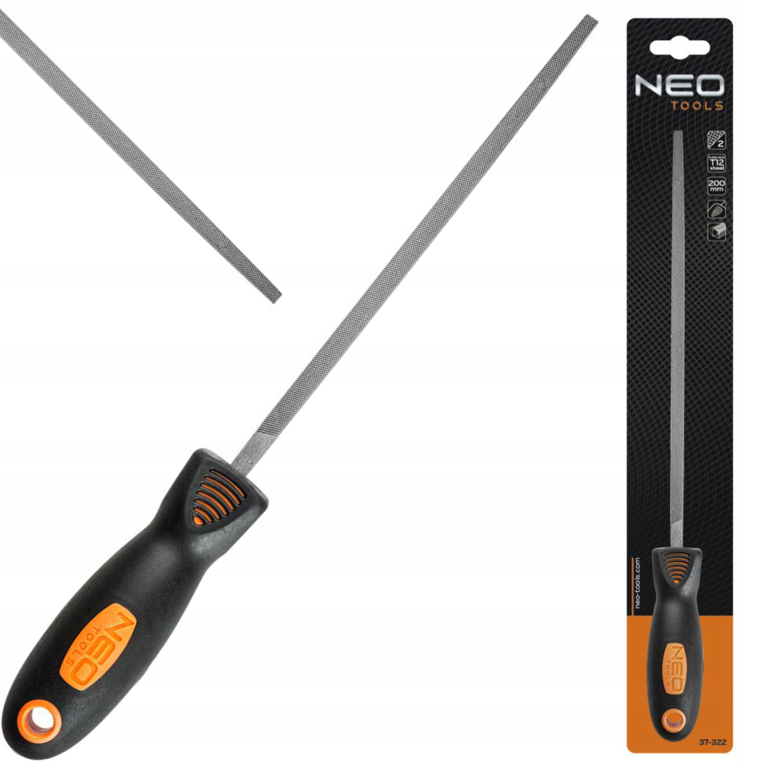 NEO TOOLS PILNIK DO METALU KWADRATOWY, 200 MM/2 37