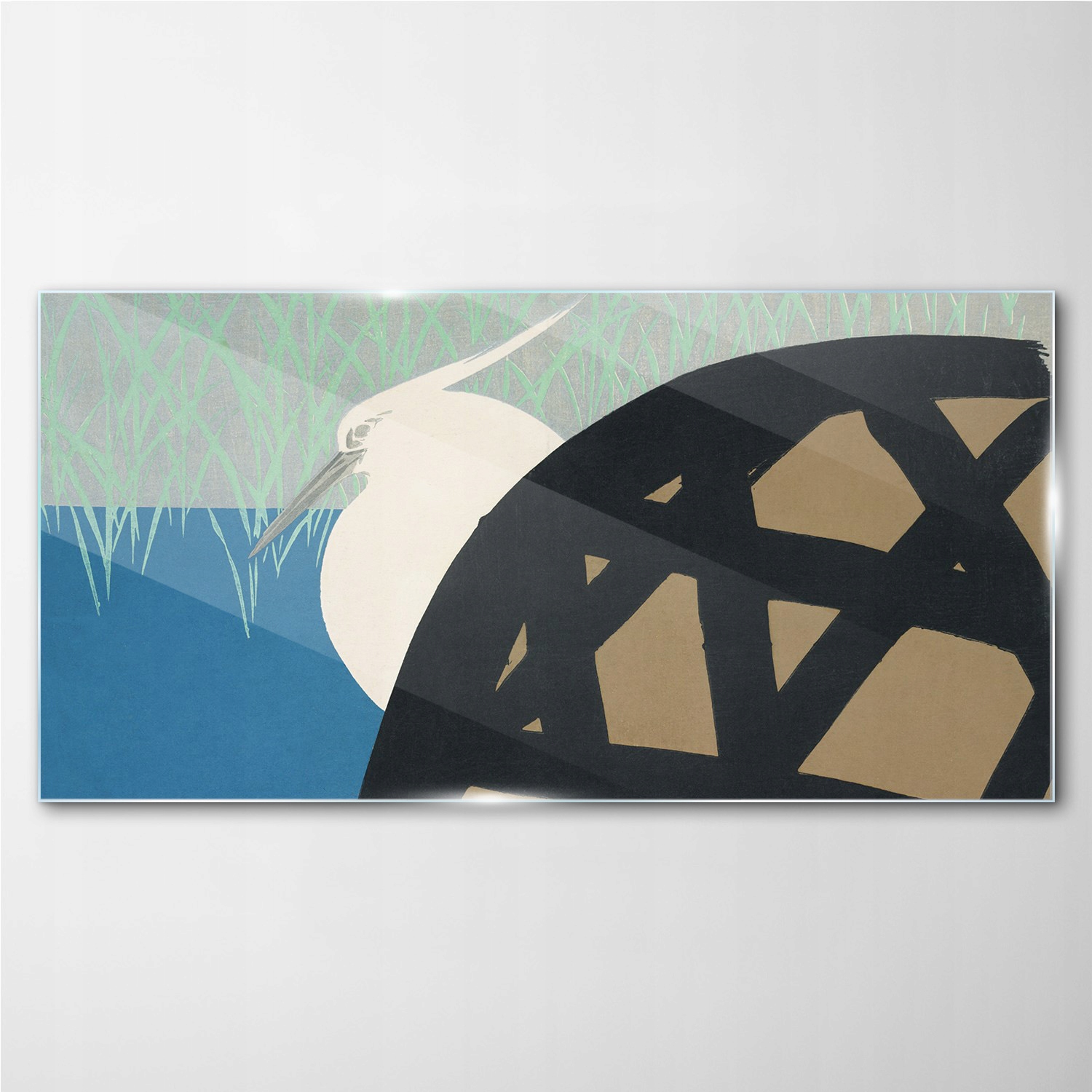 

Fotoobraz szklany na ścianę Ptak woda 100x50 cm