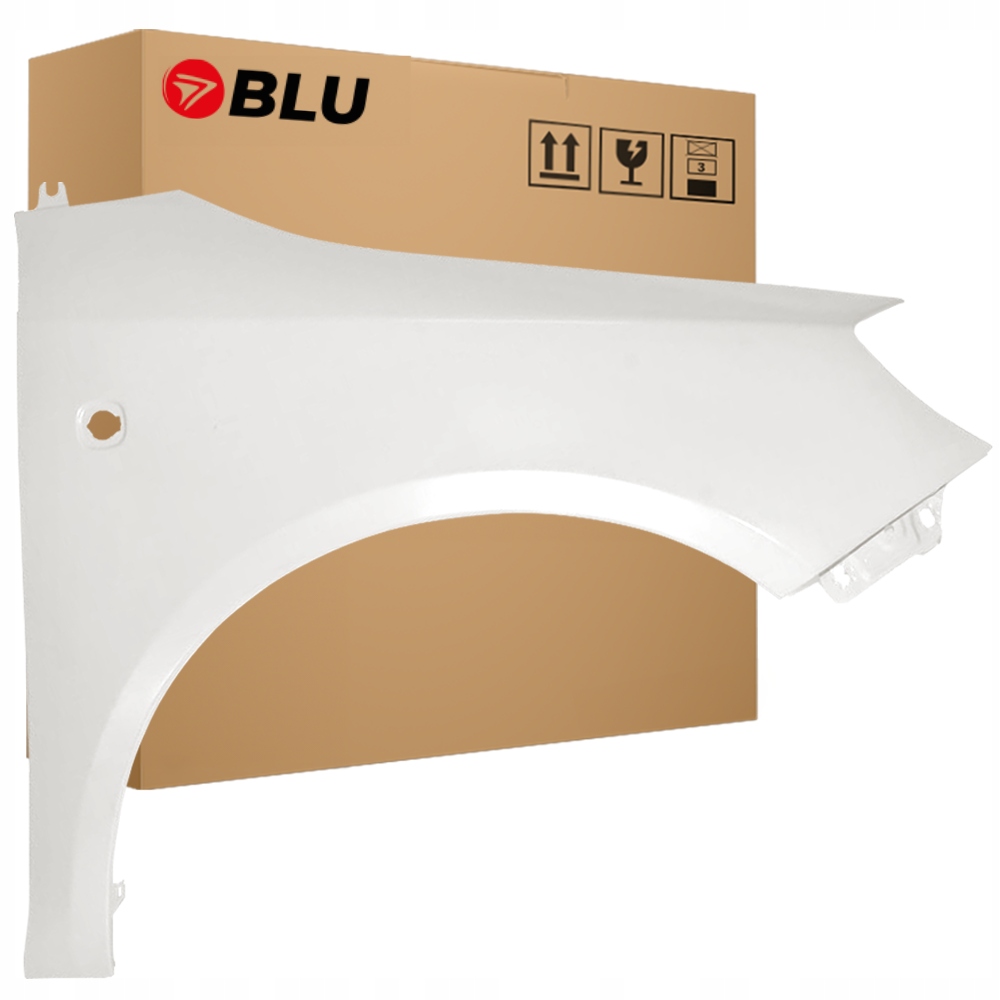 Blu Blatník Škoda Fabia II 2 5J Roomster LF9E pravý bílý 07-15 přední