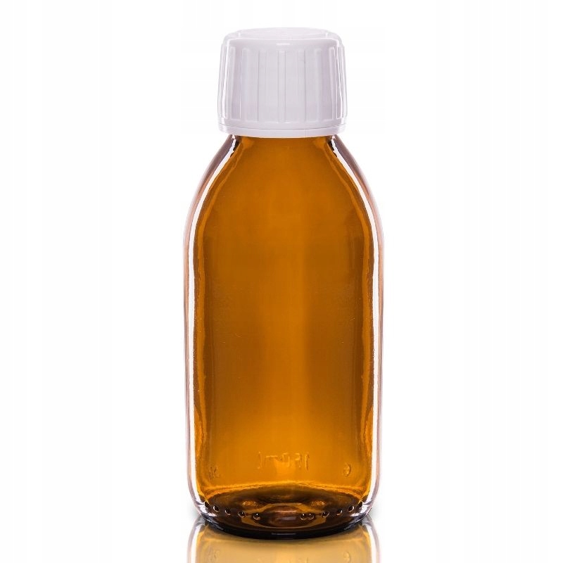 

Butelka szklana 150ml z białym korkiem niekapkiem