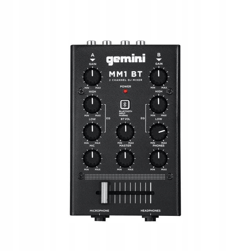 GEMINI-MM1BT Mikser Dj, 2 kanały, Bluetooth