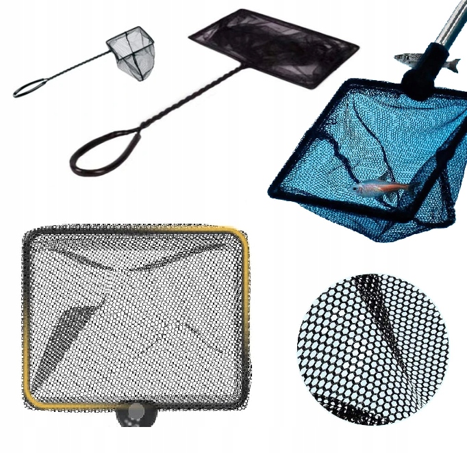 Levně Podběrák Čištění Akvária Pro Chytání Ryb 20 cm