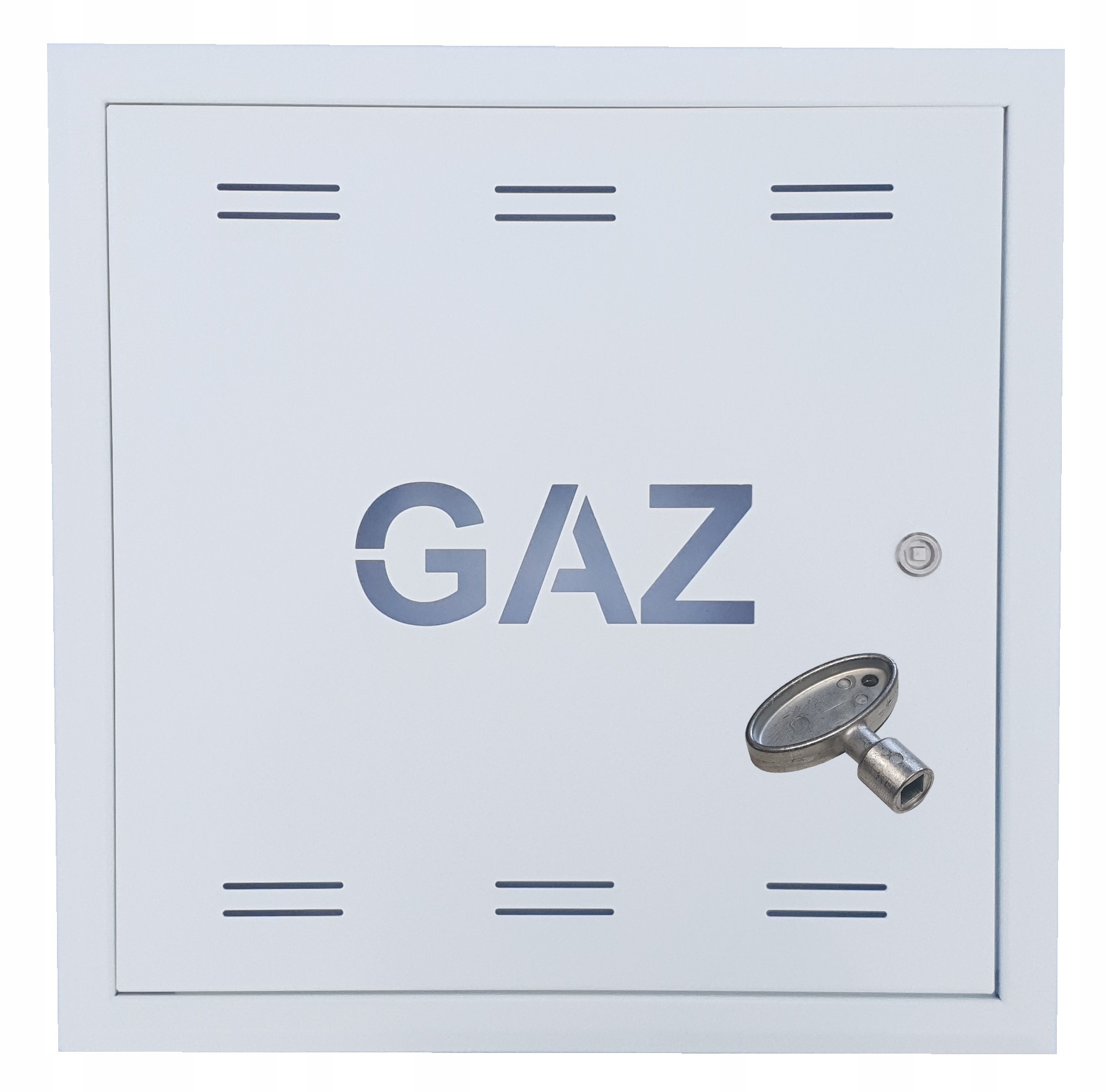 Plynová Dvířka Kovová Krabička 40x40x5 Bílá Na Klíč Polské