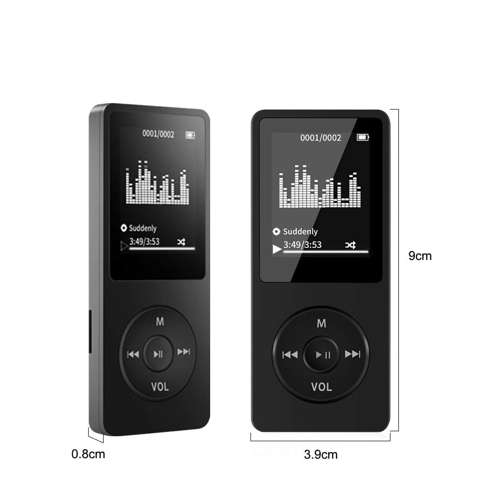MP3 PLAYER 16GB BLUETOOTH TFT RADIO AMV 1,8 cala Wysokość produktu 3.5 cm