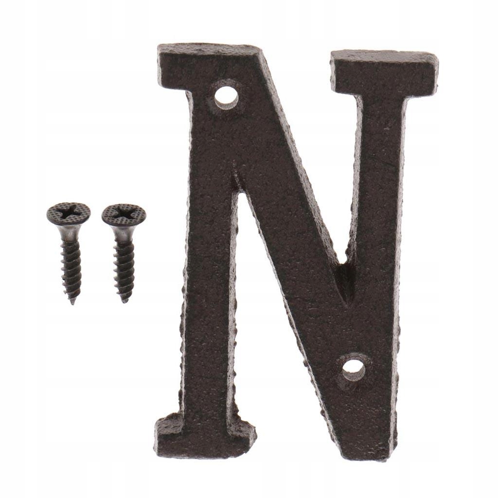 Door Plate Letter Label Iron DIY Letter Decor