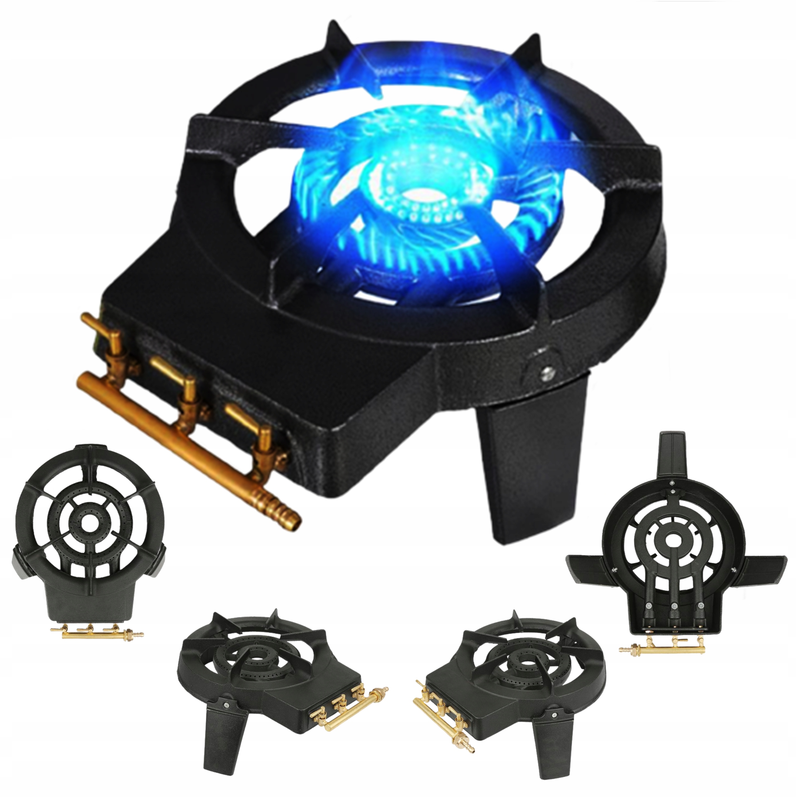 PALNIK GAZOWY TABORET GAZOWY KUCHENKA GAZOWA DUŻY ŻELIWNY NA BUTLE 9.8KW Wysokość produktu 20 cm