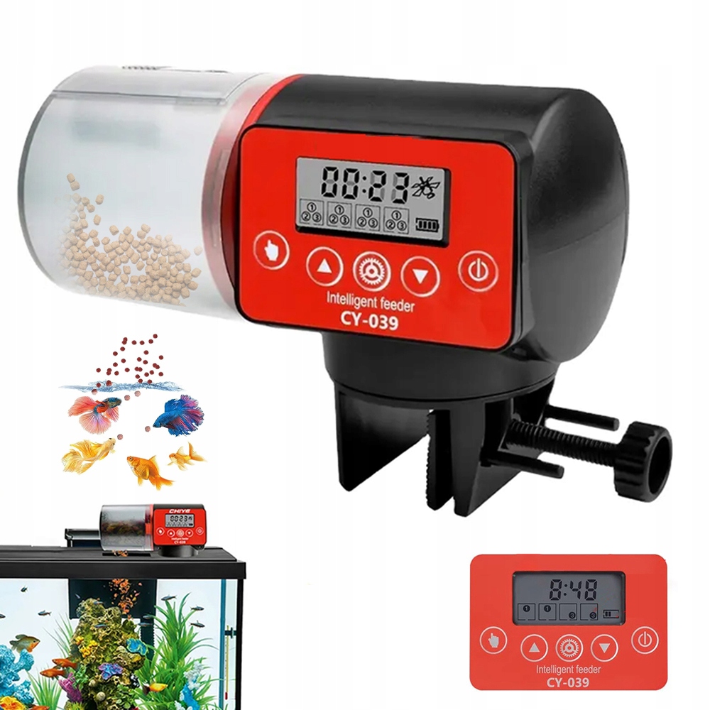 Levně 200 ML Automatické Krmítko Pro Ryby Do Akvária S Časovačem
