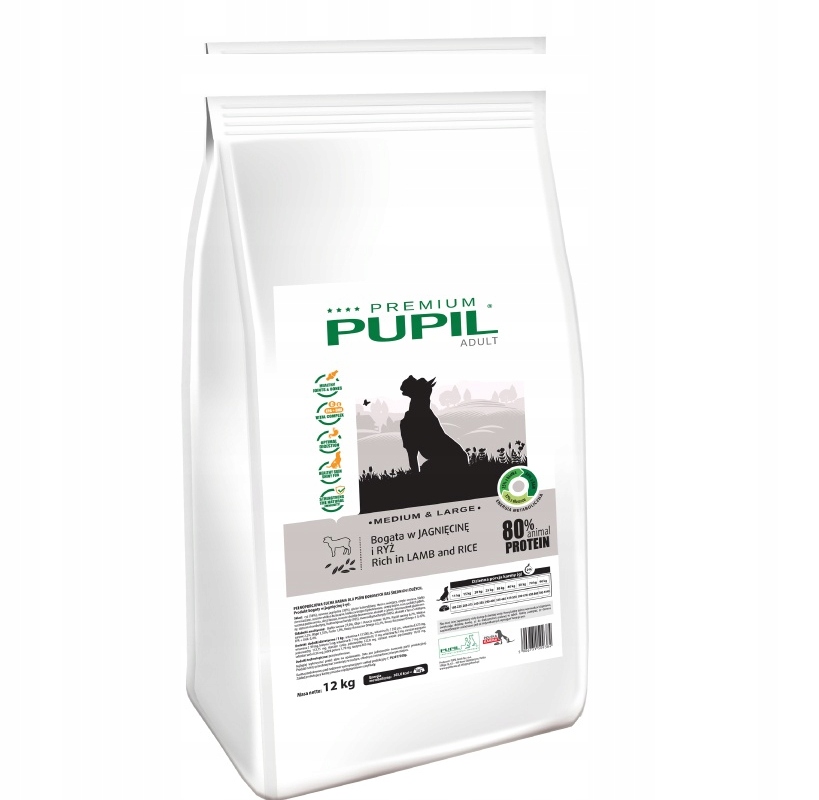 Pupil krmivo suché jehněčí 12 kg