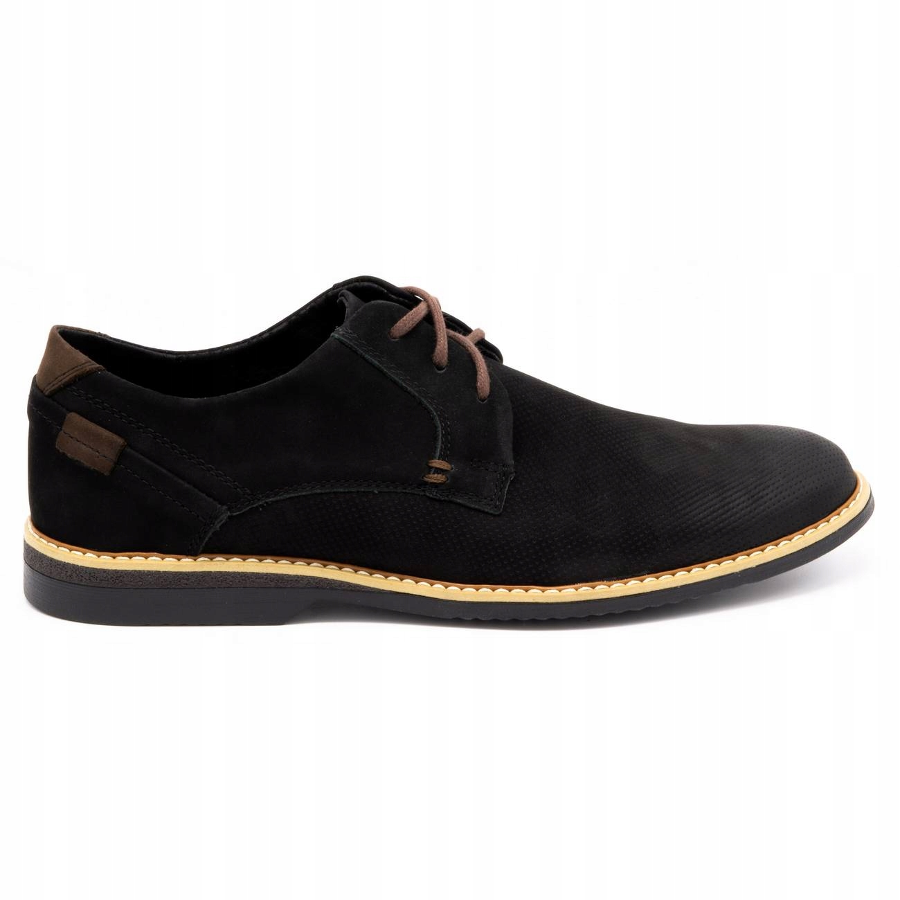

Buty męskie skórzane casual 859L czarne 41