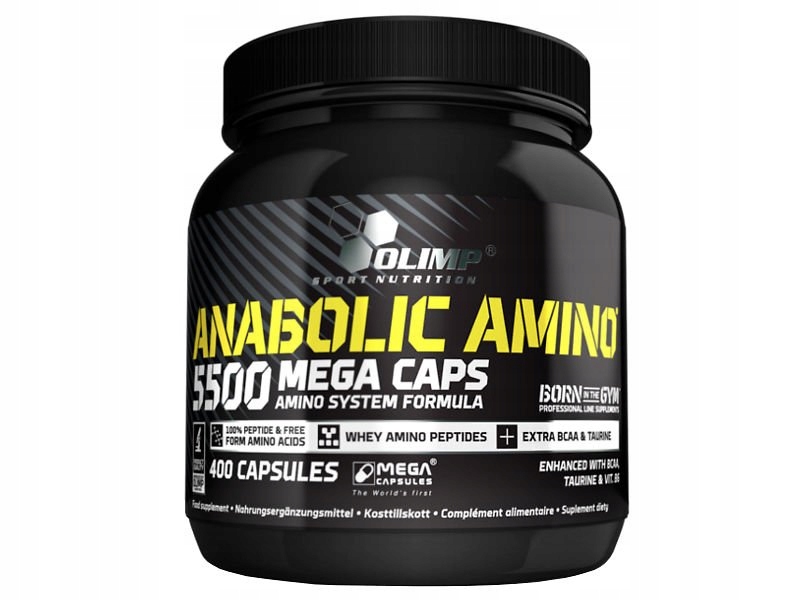 Olimp Anabolic Amino 5500 Aminokyseliny Bcaa 400 kapslí