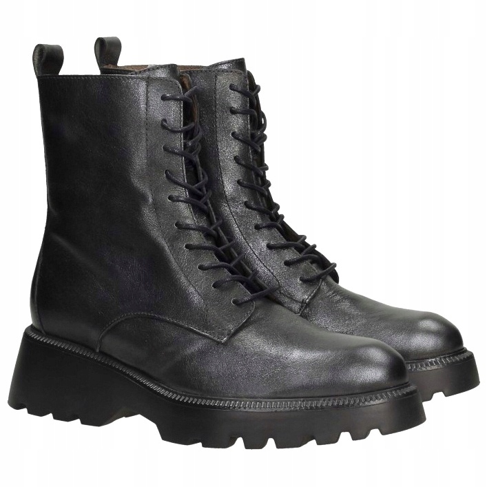 Dámské vysoké kozačky Wonders C-7205 Atari Perth Plomo Kůže VEL.39