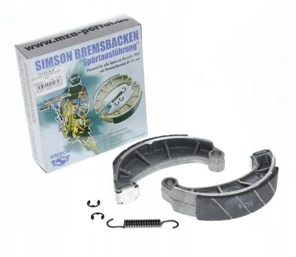 Szczęki hamulcowe Simson S51 Enduro SR50 oryginał Mza Niemcy Sport nacinane