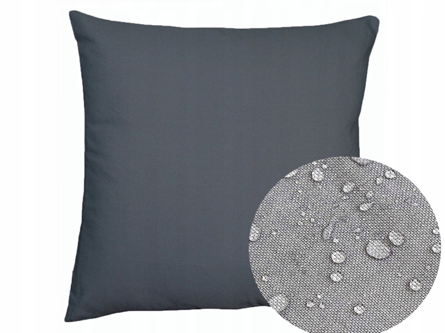 POSZEWKA WODOODPORNA DEKORACYJNA 70x80 cm SZARA