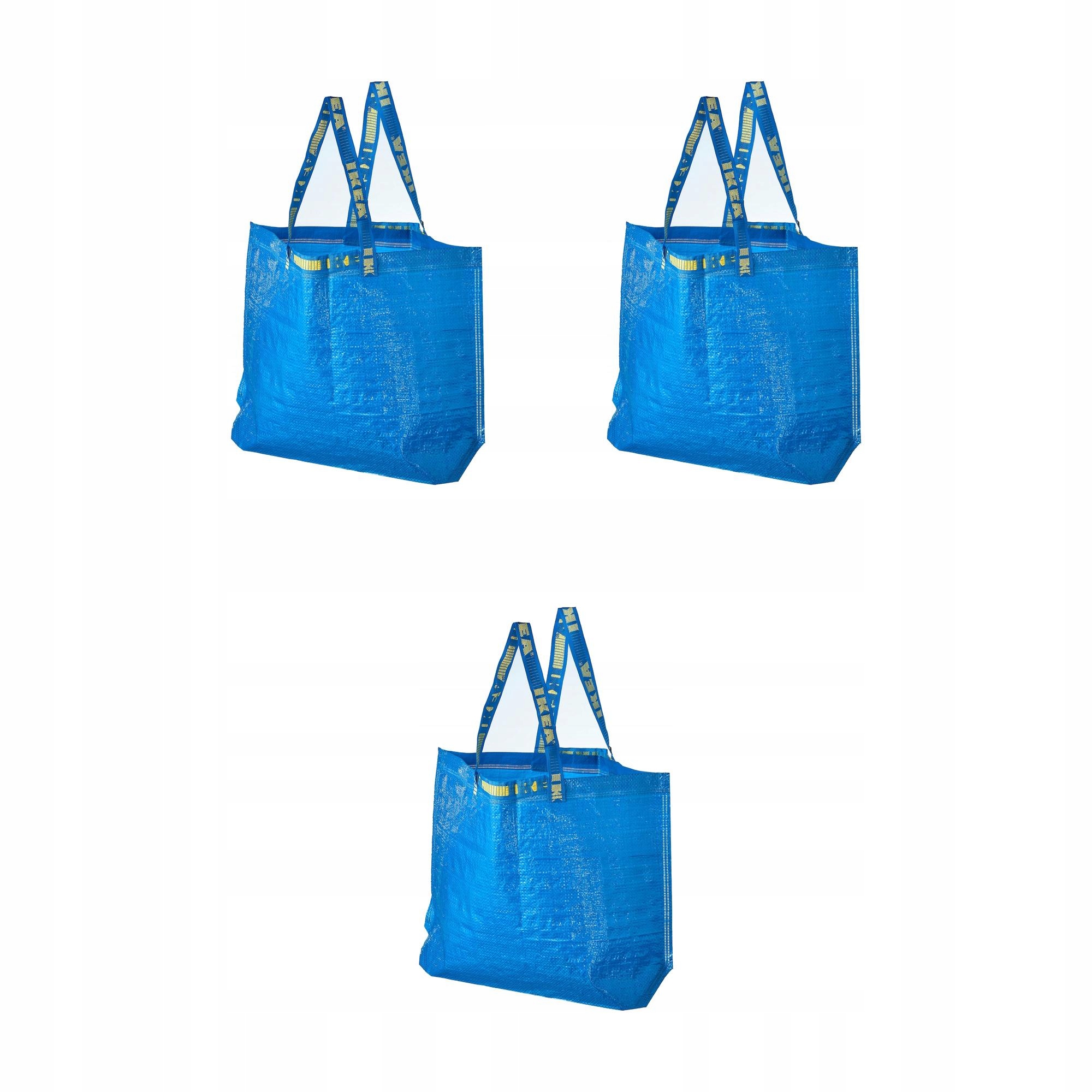 3 szt. FRAKTA Średnia torba - niebieski 45x18x45 cm/36 l