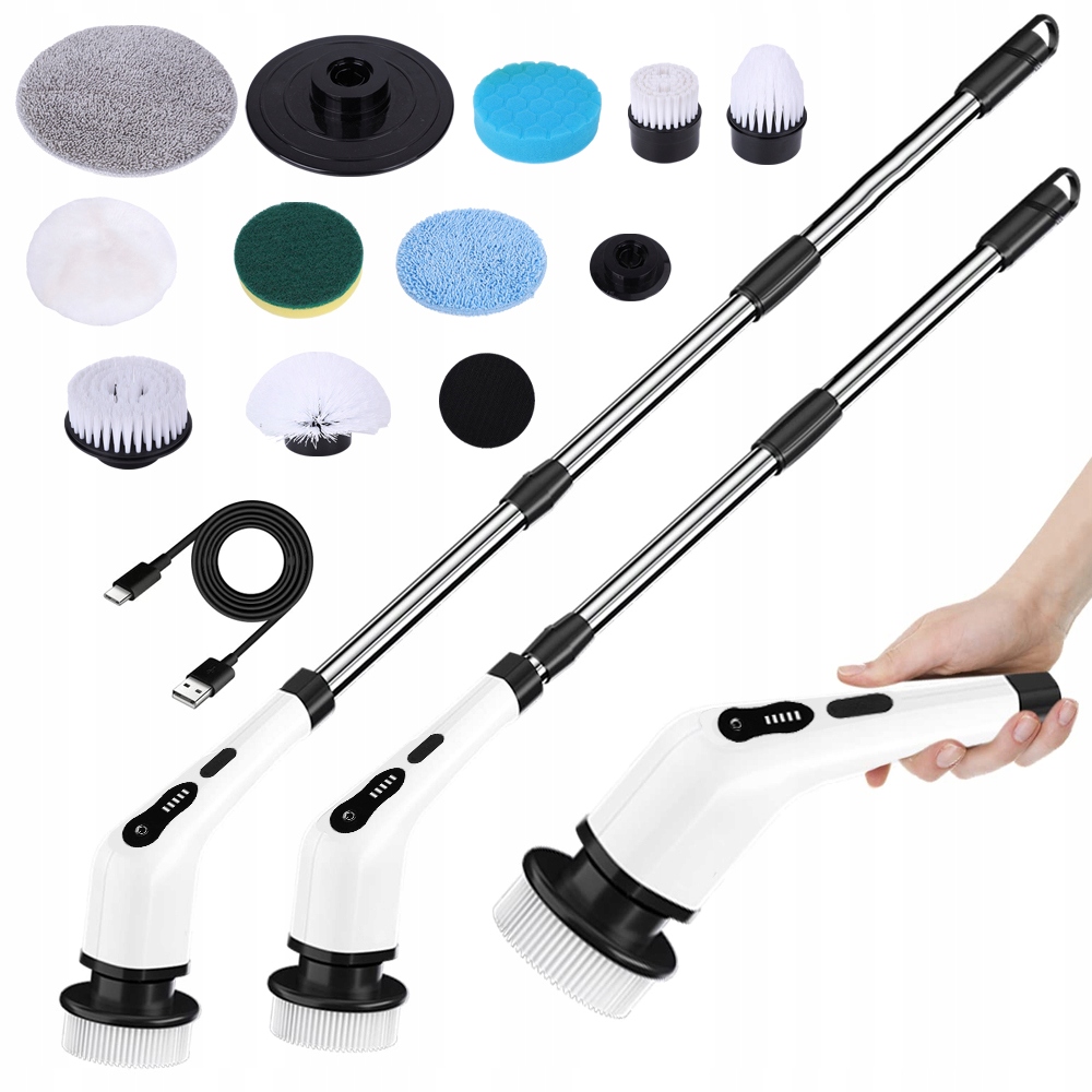 Levně Elektrický Ruční Čisticí Kartáč 9 V 1, Univerzální