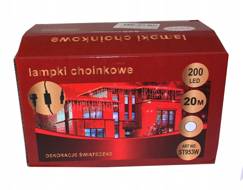 

Lampki Choinkowe Święta 200 Led B.ciepłe Flash