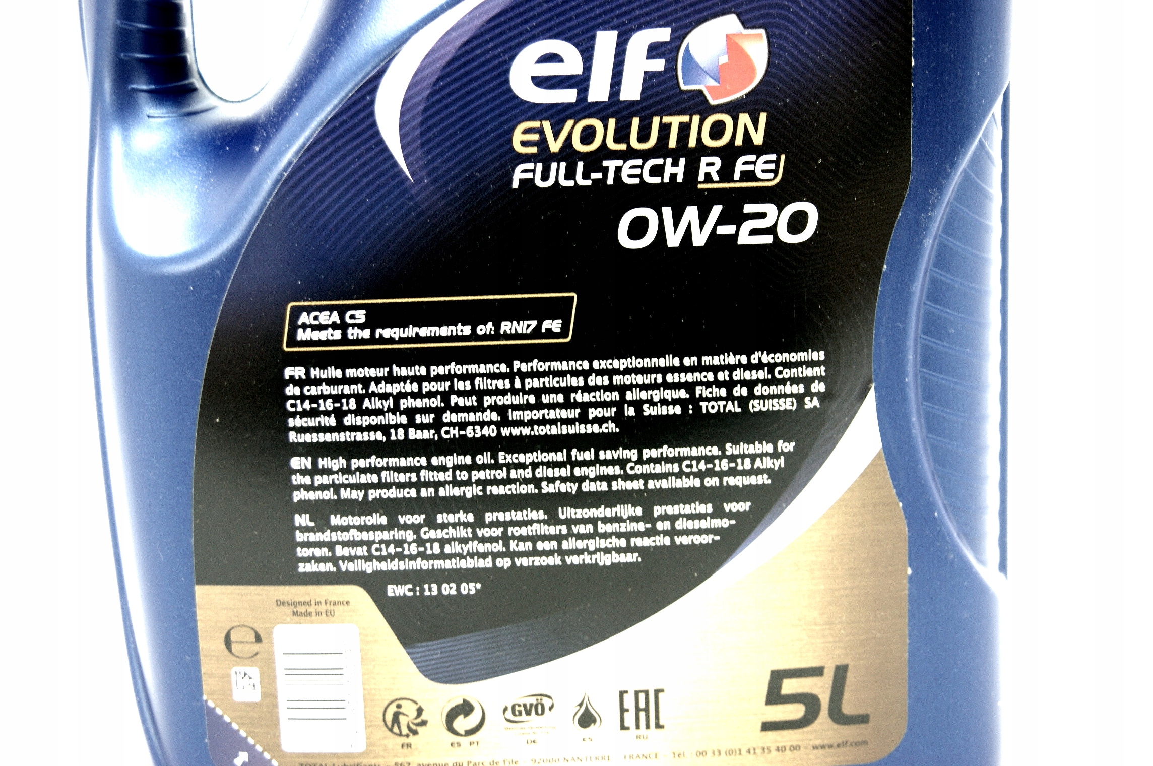 OLEJ ELF EVOLUTION 0W20 5L RENAULT R-TECH FE RN17 Producent Elf