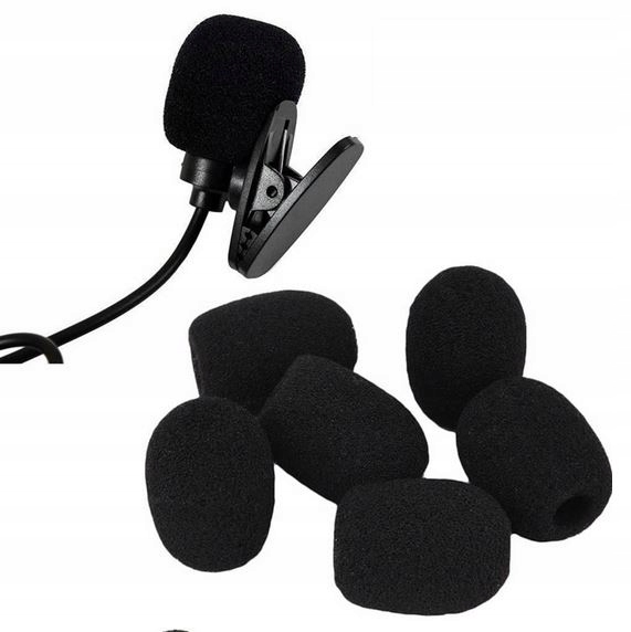 GĄBKA NA MIKROFON OSŁONA OWIEWKA MIKROFONOWA Model czarny