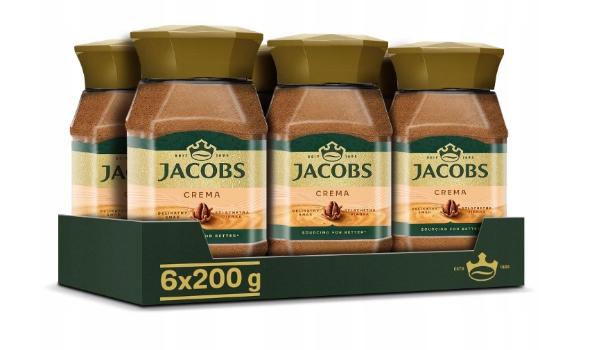 Kawa rozpuszczalna Jacobs Crema 200 g x6