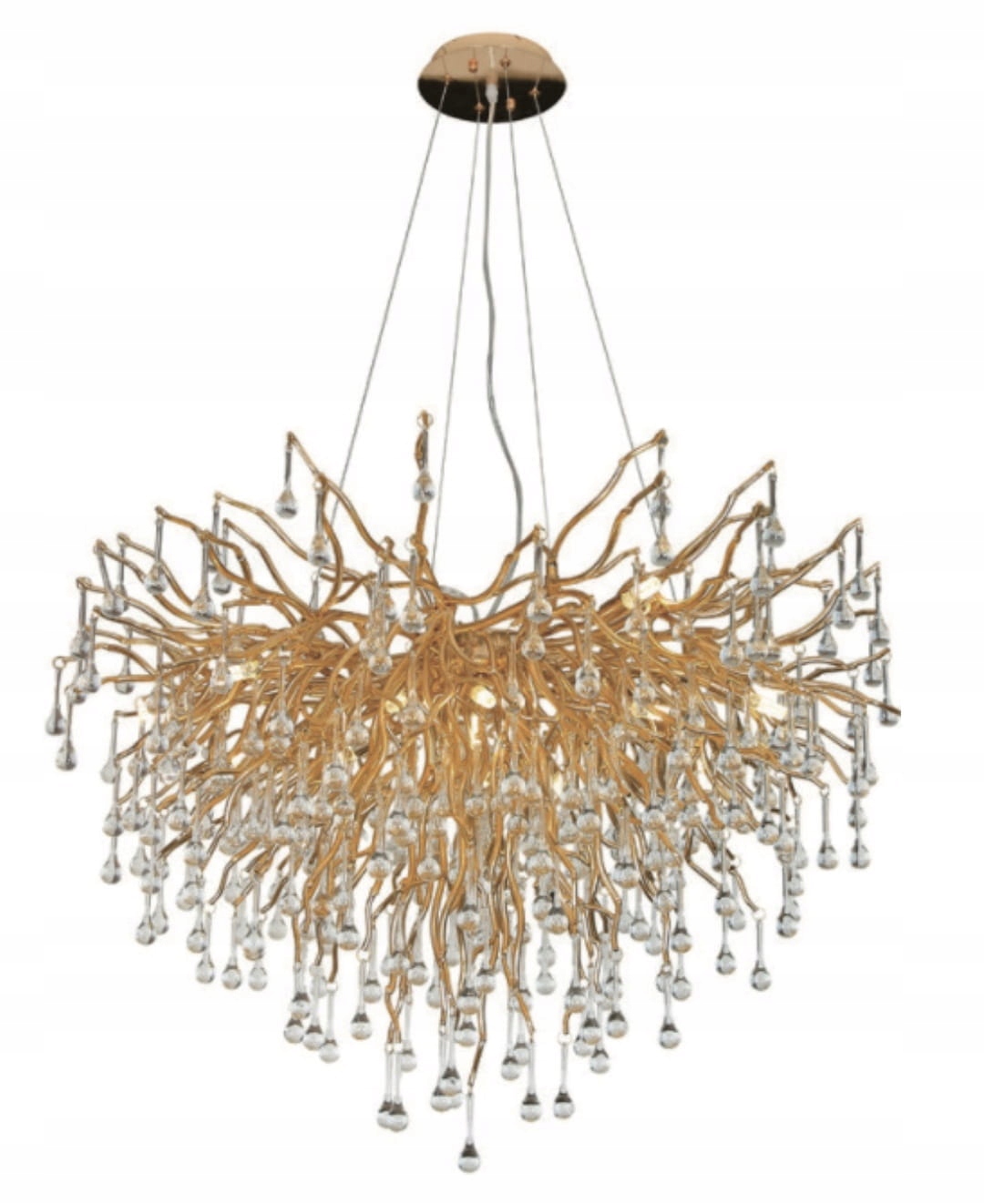 Slimetree Moderní lustr Větve Strom 60 cm zlatý G9