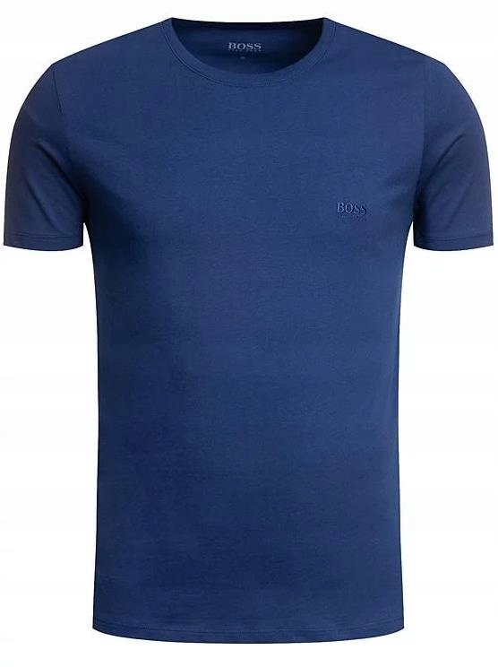 HUGO BOSS Intensywnie Niebieski T-Shirt O-neck L