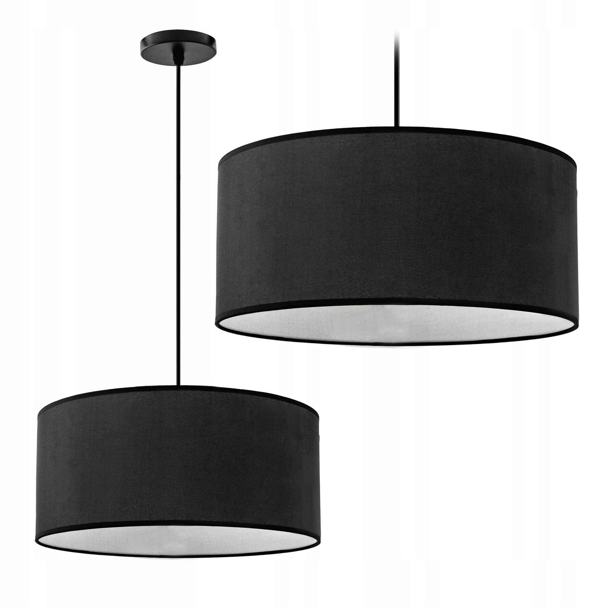 

Lampa Wisząca Żyrandol Nowoczesny Black White 36CM