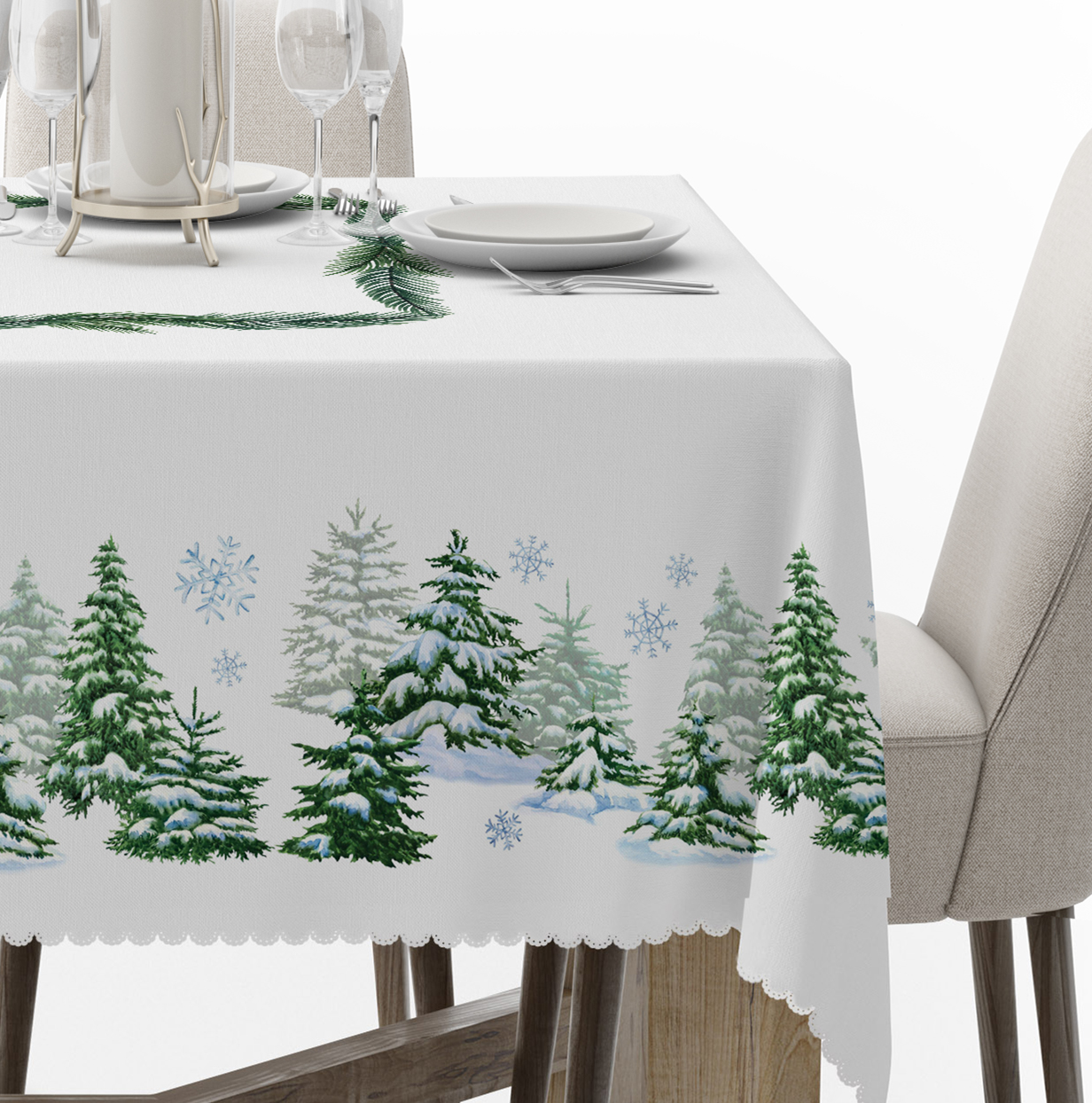 

Obrus Świąteczny Plamoodporny 140x240 Choinki