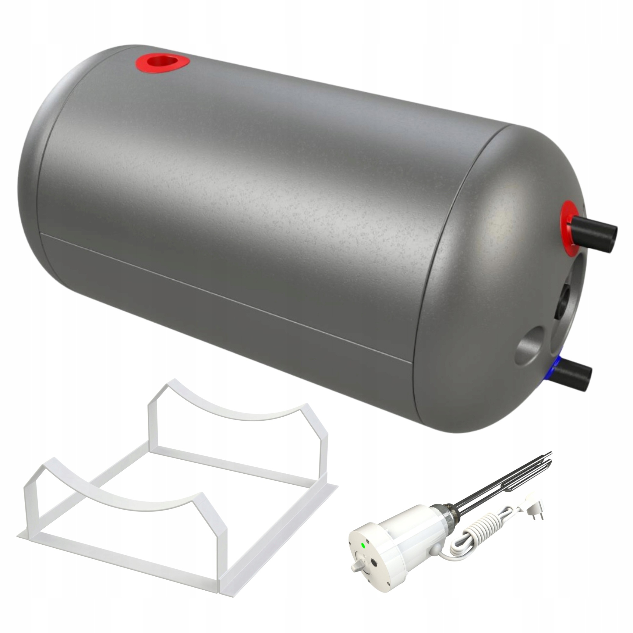 Bojler grzałka 3kW wieszak cwu podwójna wężownica Elektromet Wgj Max 160 L