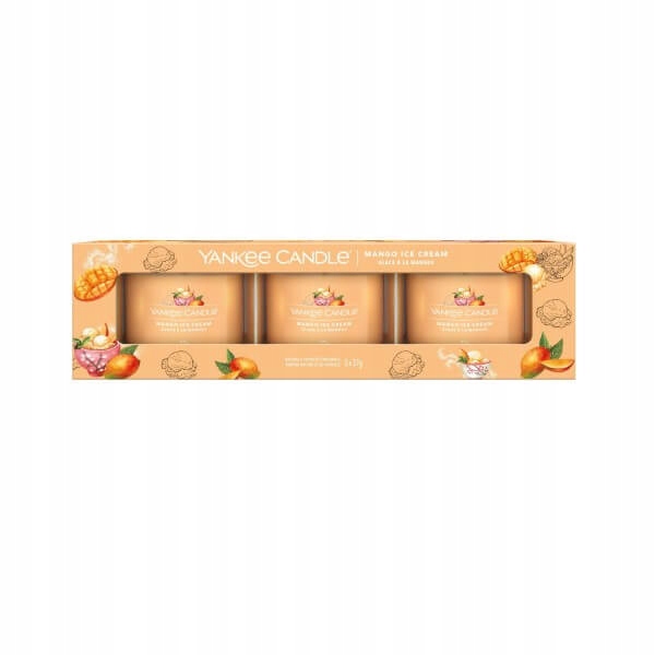 

Yankee Candle 3 Świece Mango Ice Cream 37g