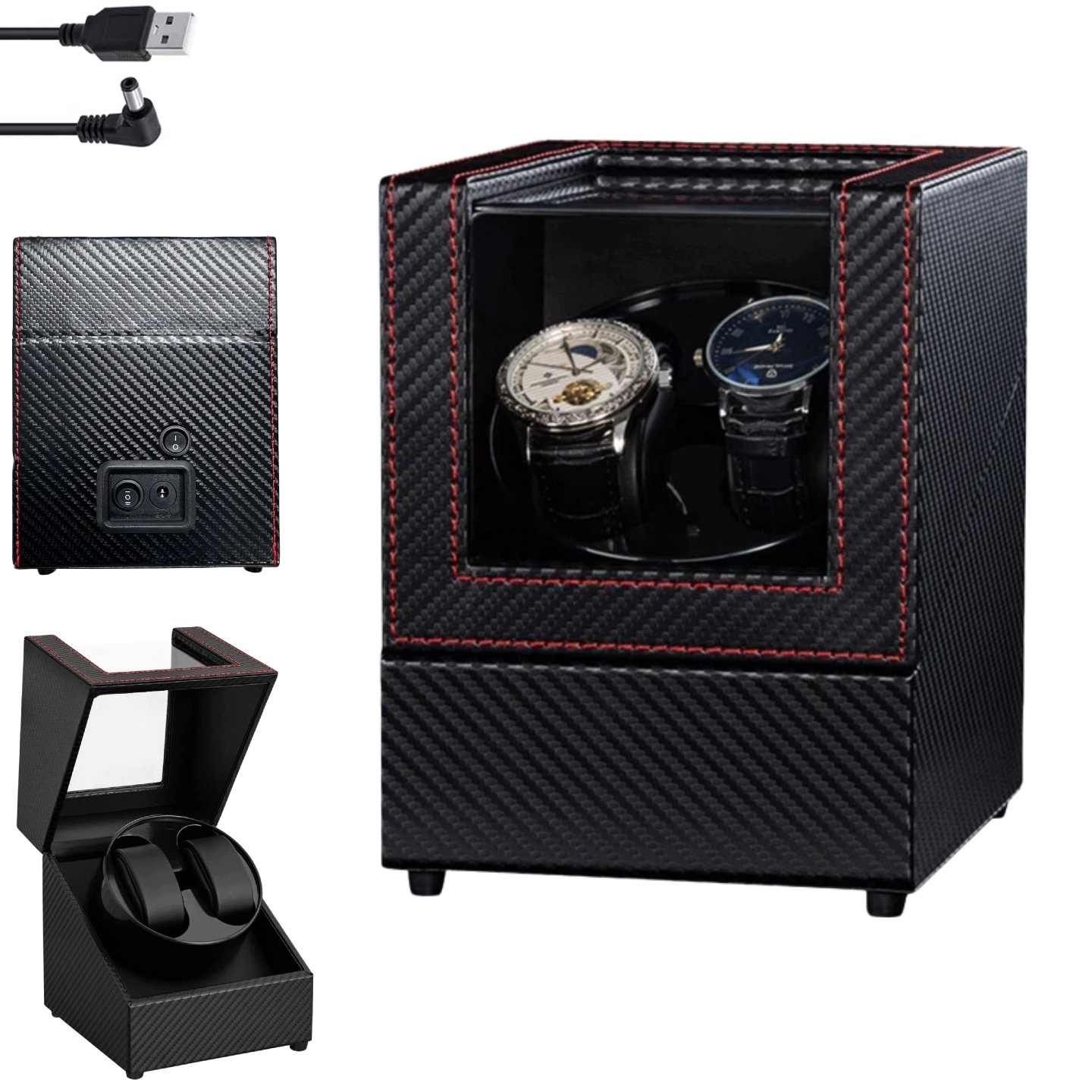 Krabička Na Navíječ Hodinek Pro 2 Hodinky Rotomat Pro Automatické Hodinky