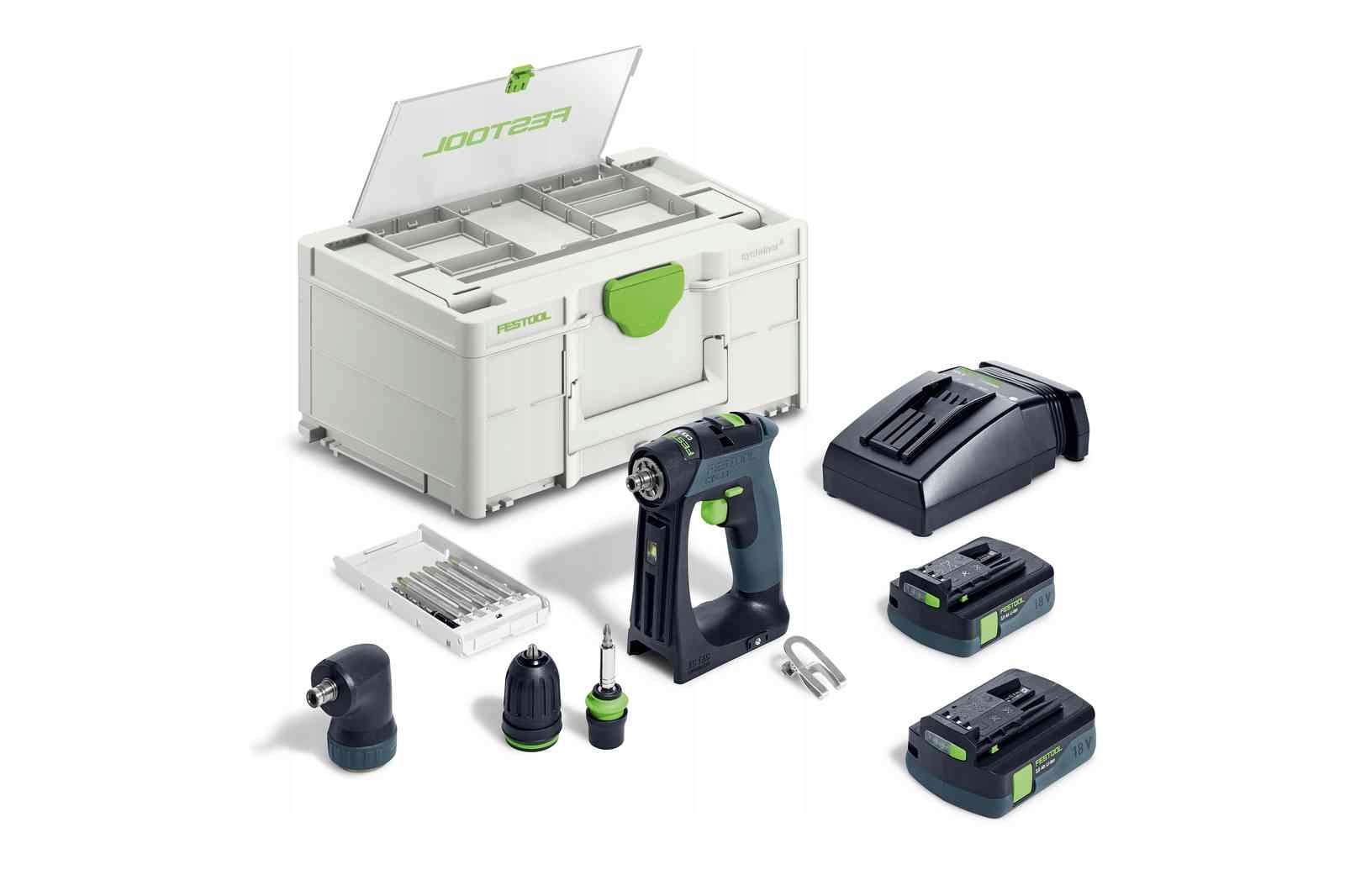 Festool aku vrtačka Cxs 18 C3,0-Set Nový Model Sada Max Systainer