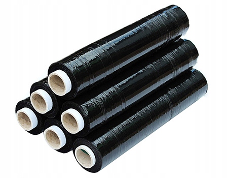 12xFOLIA STRETCH CZARNA 1,4kg tuleja tylko 0,2kg